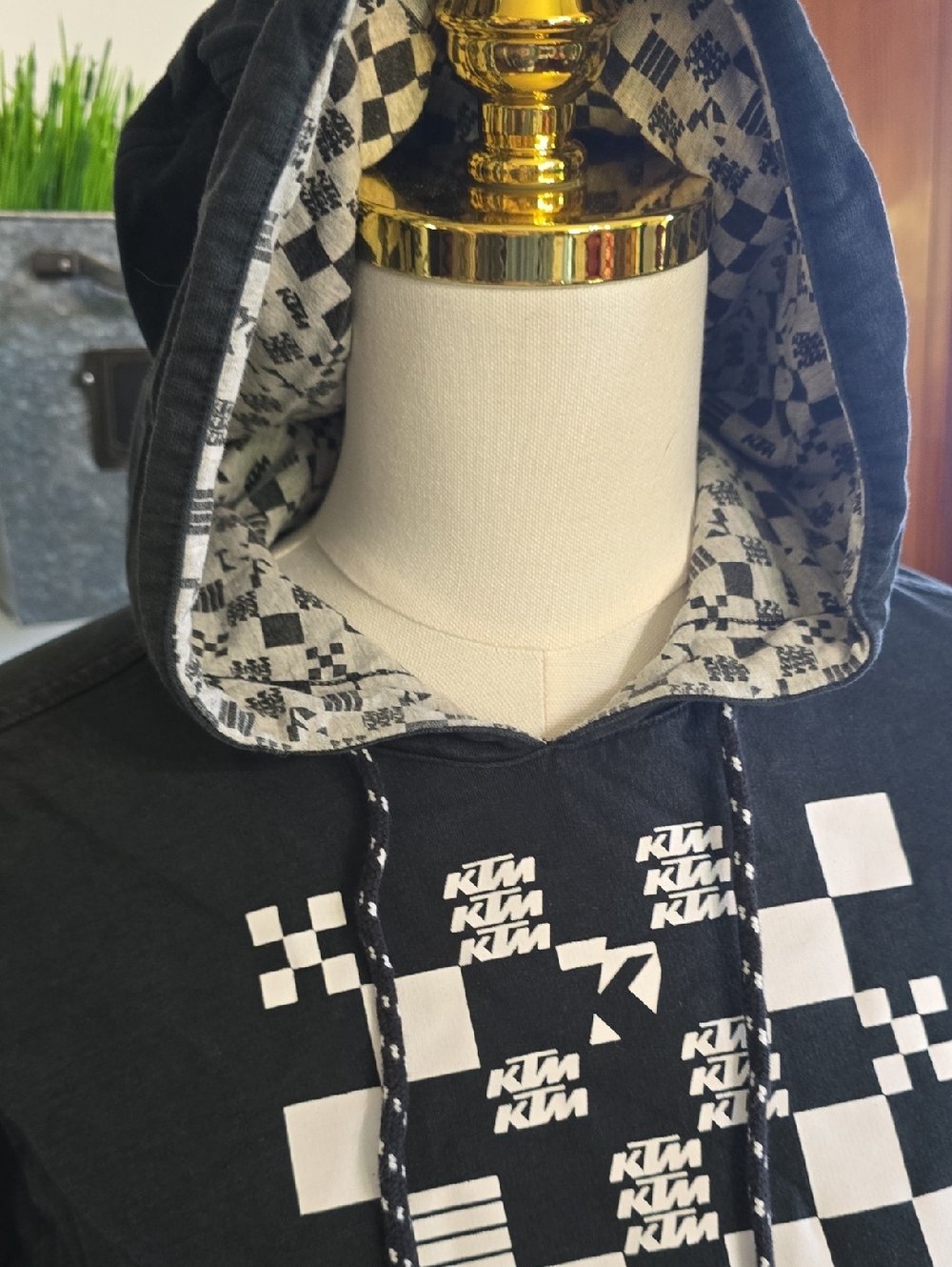 Vintage KTM Black Graphic Pullover Hoodie - Picture 3 of 4